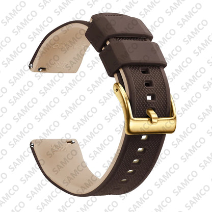 Premium Silicone Watch Band – Quick Release Rubber Strap, 18mm 20mm 22mm Replacement Watchband