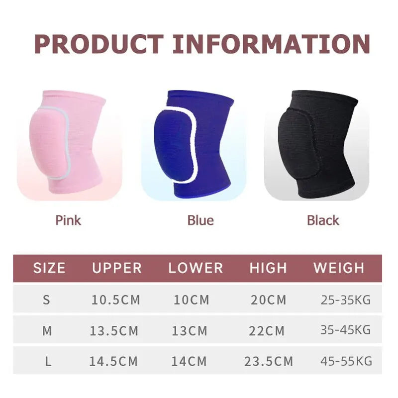 Volleyball Knee Pads - Soft, Breathable Protective Pads for Men, Women, and Kids, Ideal for Dance, Yoga, Football, Running and Cycling