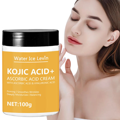 Kojic Acid Collagen Face Cream - Moisturizing & Nourishing Skincare for Brighter-Looking, Smoother, Firmer Skin