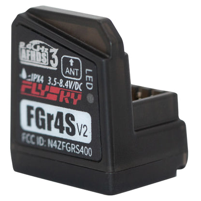 Flysky FGR4S V2 Receiver – AFHDS Single-Antenna, Bidirectional PWM/PPM/IBUS Output for Flysky NB4 & PL18 RC Transmitter