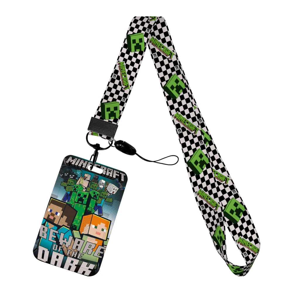 Cartoon Game Name Badge Holder Lanyard – Student ID & Credit Card Strap Gift