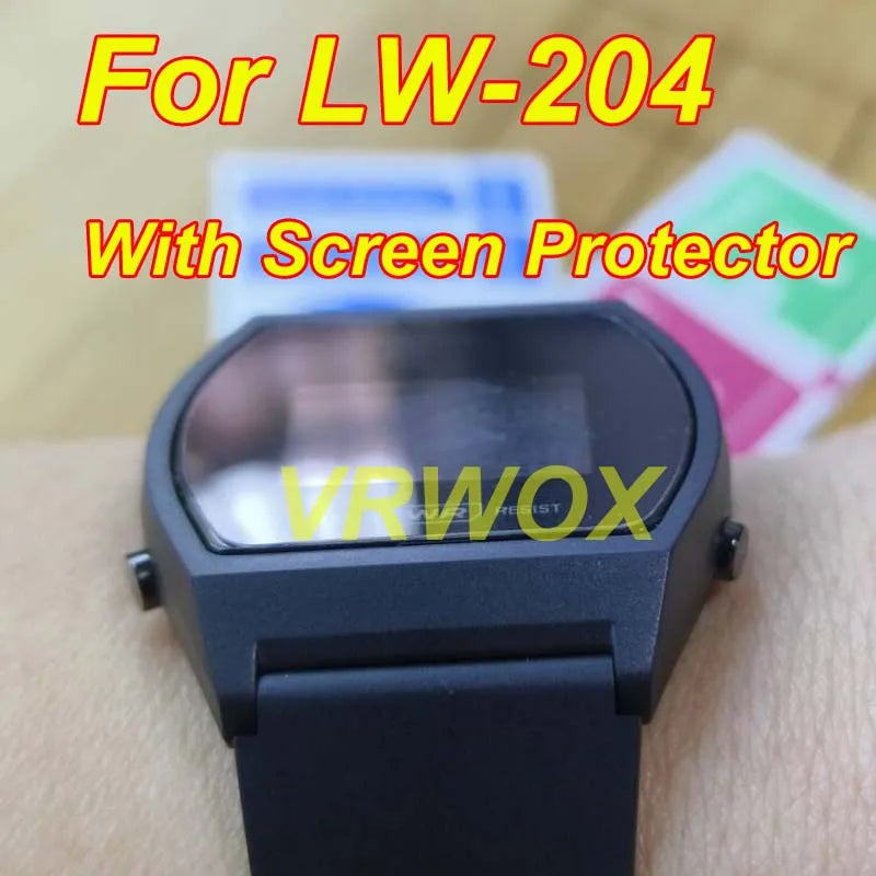 5-Piece TPU Nano Screen Protector Set for Casio Watches - Protective Film for LW-204, ABL-100WE, W-202, B640, WS-1400, WS-1600, WS-1700, AE-1200, F-91W, M5610, W800 and A700