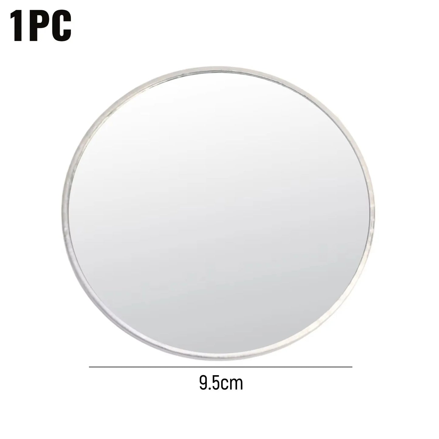 Mini Round Selfie Mirror - 7.5cm/9.5cm Portable Convex Wide-Angle Mirror for iPhone, Samsung & Vlogging