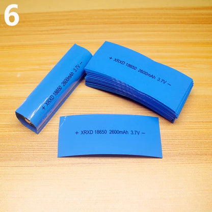 100pcs 18650 Lithium Battery Heat Shrink Wrap PVC Sleeves – Insulation Packaging Film for Battery Protection