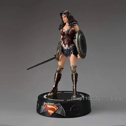 LED Justice League Superheroes Figures – Batman, Wonder Woman, Superman 20cm Collectible Model Toy, Birthday Gift