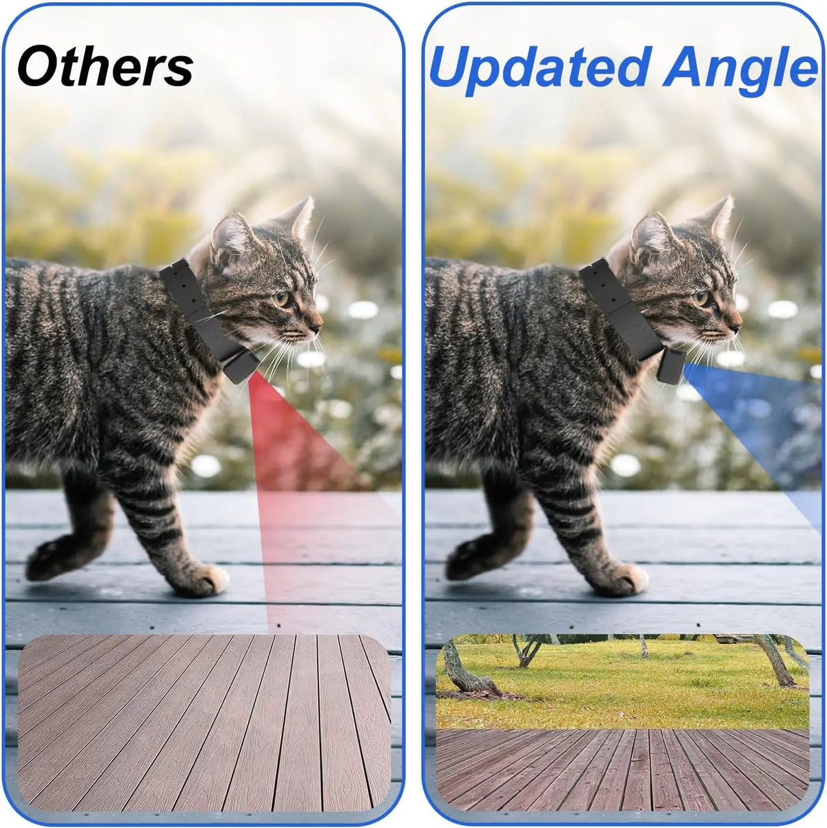 1080P HD Pet Collar Camera - Wireless No-WiFi Video Recorder for Dogs and Cats, Portable Pet Camera Gift