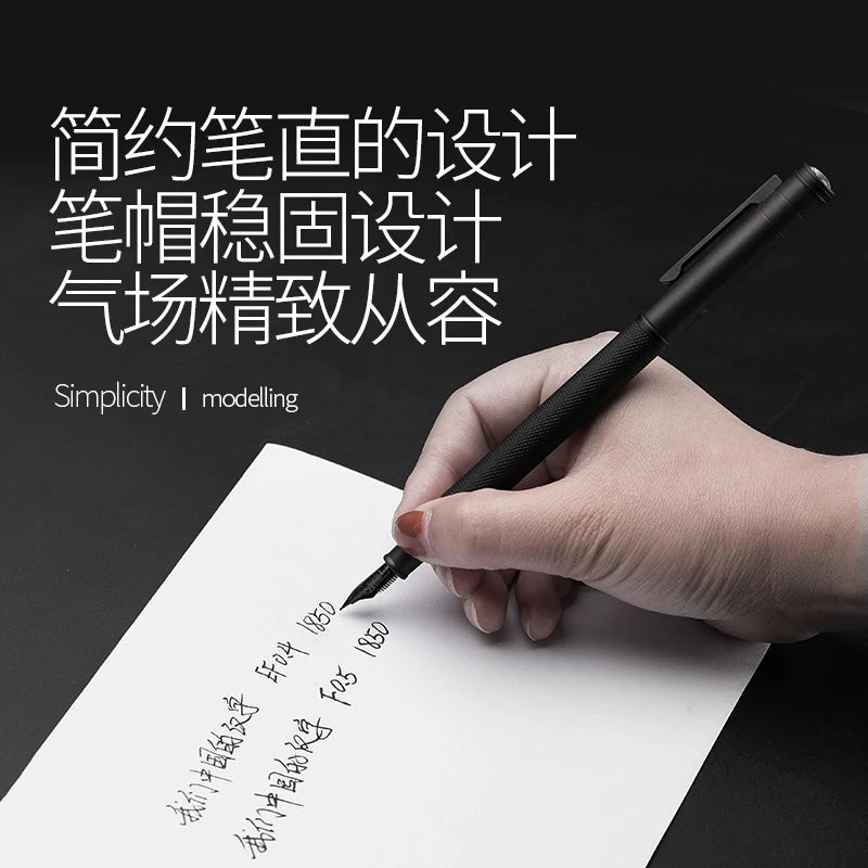 LT Hongdian Titanium Black Forest Calligraphy Pen — Student & Business Ink Pen with Gift Box
