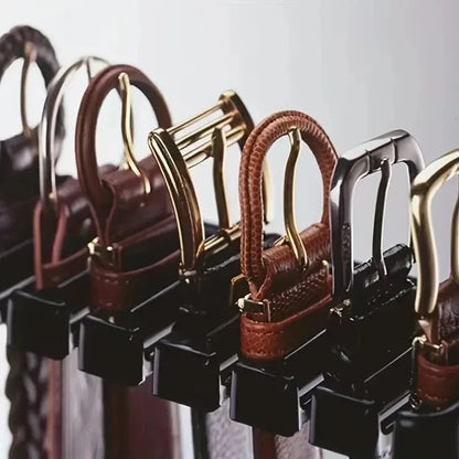 Rotating Tie & Belt Hanger — Multifunctional Scarf Organizer for Home Closet Storage