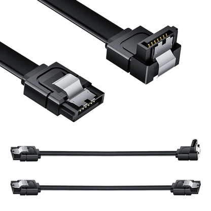 SATA 3.0 SSD Data Cable - 6Gbps High-Speed SATA III Cable for HDD, SSD, CD Drive and Desktop PC