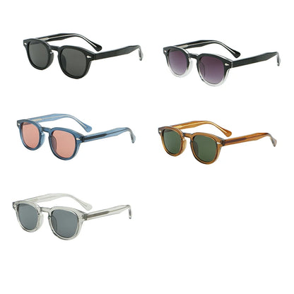 CATERSIDE Retro Small Circular Sunglasses — Luxury Punk Design Shades for Men & Women, Business & Party UV400 Eyewear