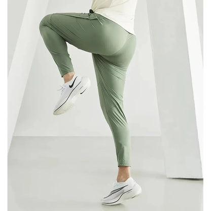Men’s Quick-Dry Running Pants – Lightweight Jogging Sweatpants with Elastic Waist for Gym & Training
