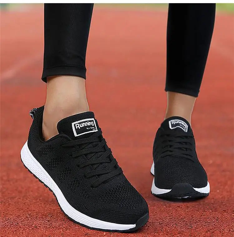 New Women's Lace-Up Flats – Casual Sneakers, Soft & Comfortable, Plus Size Available