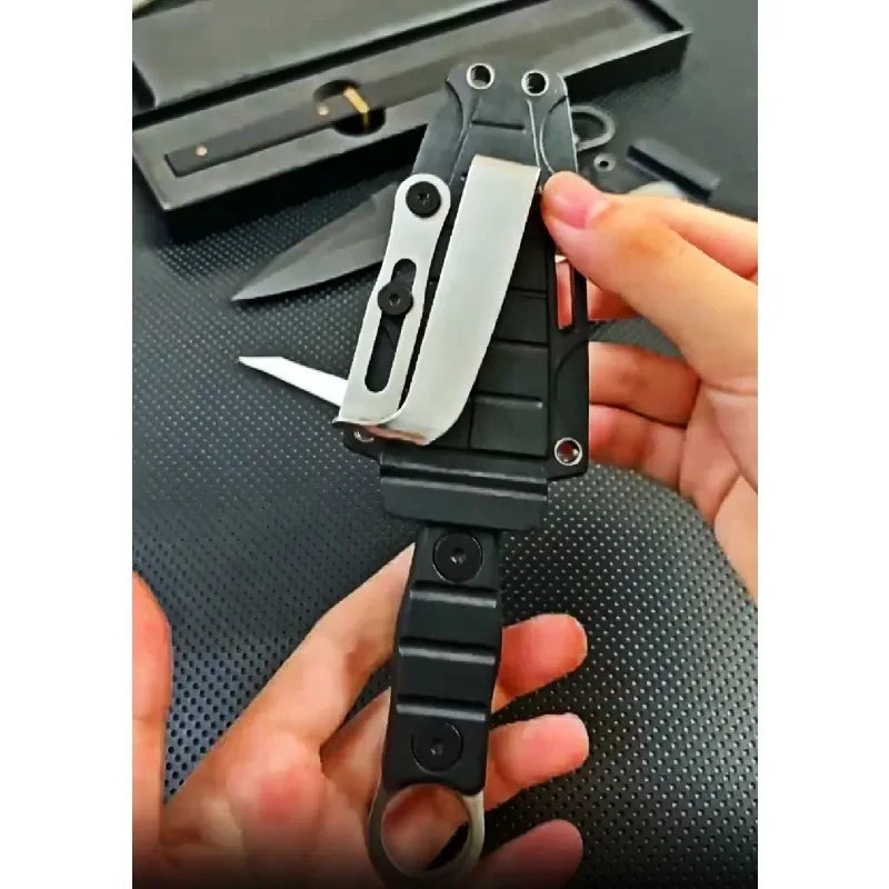 Outdoor Survival Knife - High Hardness EDC Portable Utility Knife with K Sheath for Camping & Adventure