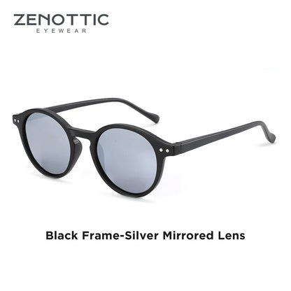 ZENOTTIC Retro Small Round Polarized Sunglasses – Vintage UV400 Shades for Men & Women