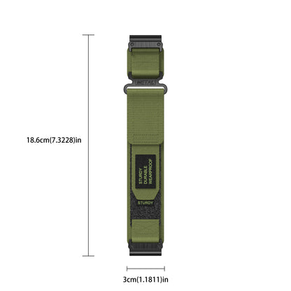 Rugged Nylon Quick Fit Watch Band — Compatible with Garmin Fenix E 8/7X/7/6/6X/5/5X/3HR