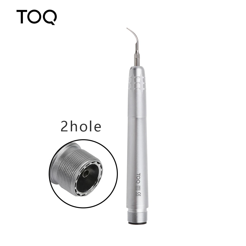 Dental Ultrasonic Air Scaler Handpiece – 2/4 Holes with 3 Tips for Teeth Whitening, Polishing & Cleaning