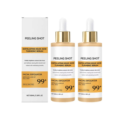 Kojic Acid Turmeric Spray & Serum - Exfoliating Hydrating Skin Care Treatment for Smooth, Nourished Skin