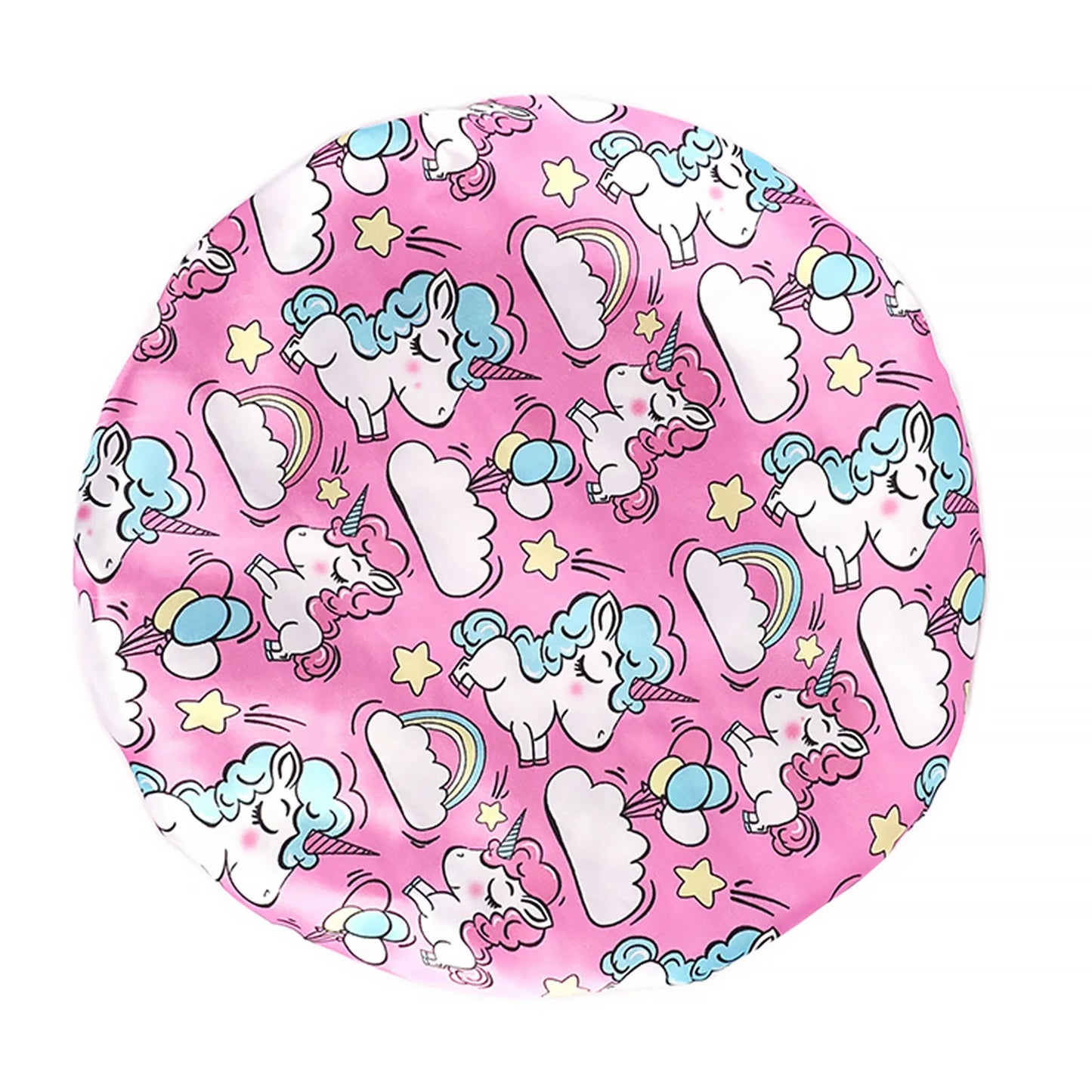 African Print Kids Satin Bonnet - Adjustable Ankara Sleep Cap for Babies & Children, Silk Shower Hat