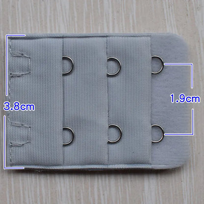 3.8cm 2-Hook Bra Extender Clip – Adjustable Back Belt Buckle for Women’s Underwear & Soft Bra Extension