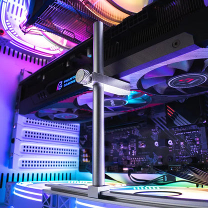 FinalCool XKZ13F Aluminum GPU Holder Bracket, Adjustable Graphics Card Support Anti-Sag Anti-Deformation Fixed Fan Position Stand