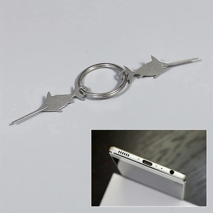 Swordfish-Shaped SIM Card Ejector Pin – Stainless Steel Needle for Universal Smartphone SIM Tray Removal