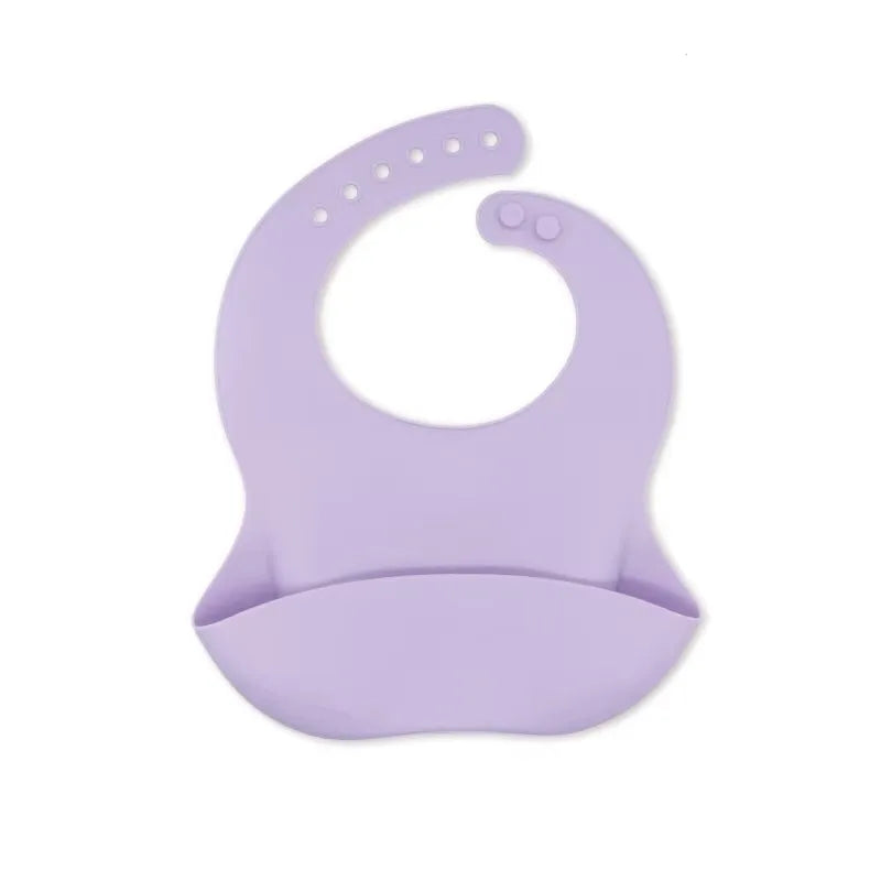 3D Waterproof Baby Bib – Cute Cartoon Animal Print, Adjustable Soft Silicone Feeding Bib for Boys & Girls