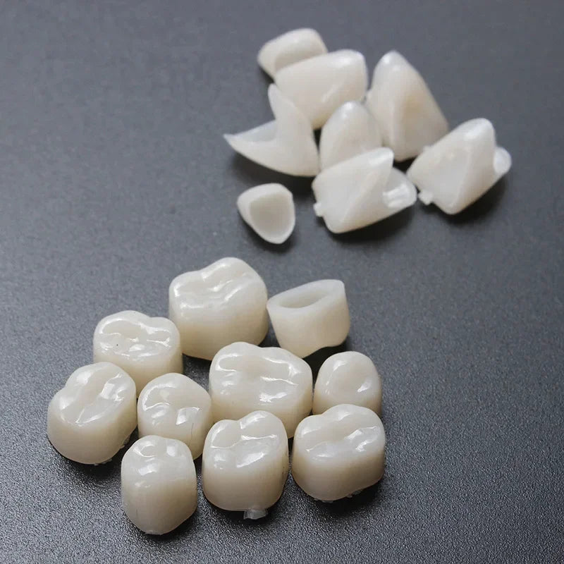 60pcs Resin Teeth Dentistry – Temporary Crown Material for Anterior & Molar Teeth, Oral Care Protection, Whitening & Stability