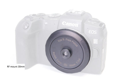 EF-M RF LM L39 M4/3 FX E-Mount Pan-Focus 30mm f/10 Free Focus Lens — Playful Street & Vintage Film Style for Mirrorless Cameras