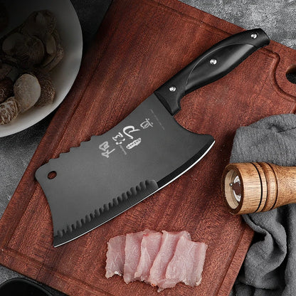 PLYS-Bone Dual Purpose Kitchen Knife – Sharp Household and Chef's Knife for Bone Chopping