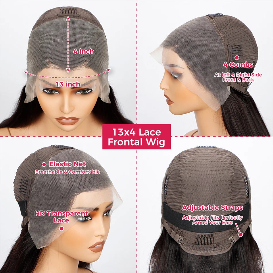 1B30 Highlight Blonde Body Wave Wig – 13x4 HD Lace Frontal, Pre-Plucked Brazilian Human Hair, 200% Density