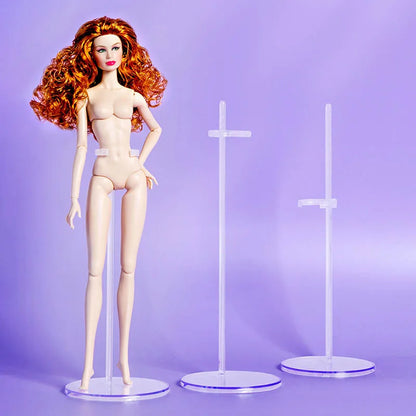 32cm Star FR Supermodel Doll — 1/6 Nude Fashion Doll with Trend Makeup, Curly & Straight Hair, White/Black/Wheat Skin DIY Dress-Up Toy