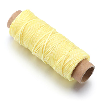 50 Yards Waxed Leather Thread Cord – 150D 1.0mm for Hand Stitching, DIY Bracelets & Jewelry Making