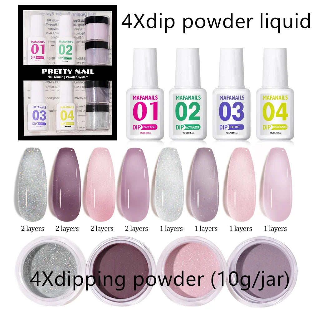 120ml EMA Polymer Acrylic Liquid & Powder - Pink Nail Builder for Dipping, Carving, Acrylic Powder, and Nail Tip Extensions