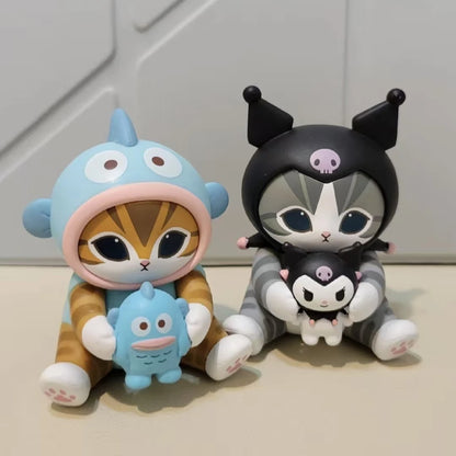Mofusand Shark Cat Blind Box - Cute Fish Vinyl Doll Toy Display Collectible Figure