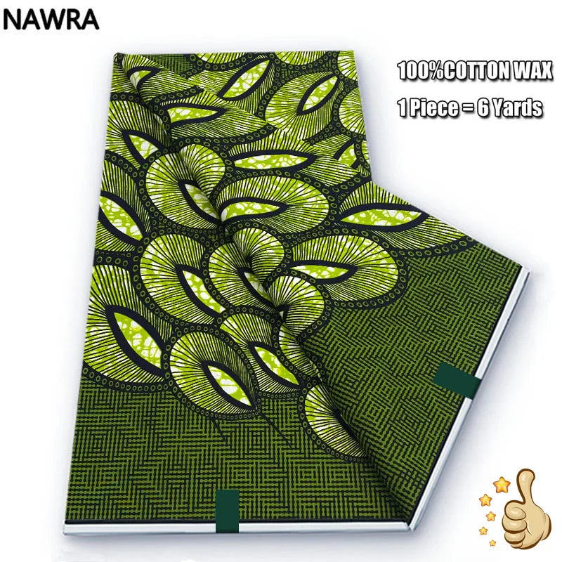 100% Cotton African Wax Print Fabric - High Quality Original Real Wax Ankara Batik Pagne Nigeria Style Sewing Fabric
