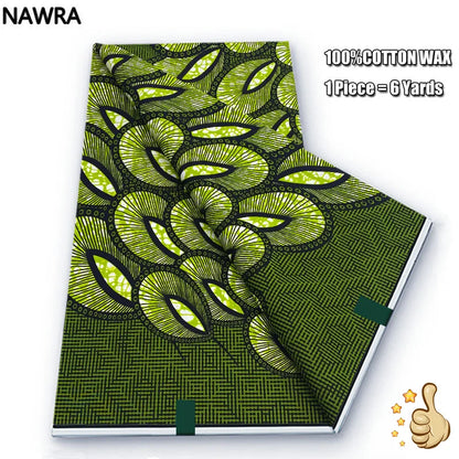 100% Cotton African Wax Print Fabric - High Quality Original Real Wax Ankara Batik Pagne Nigeria Style Sewing Fabric