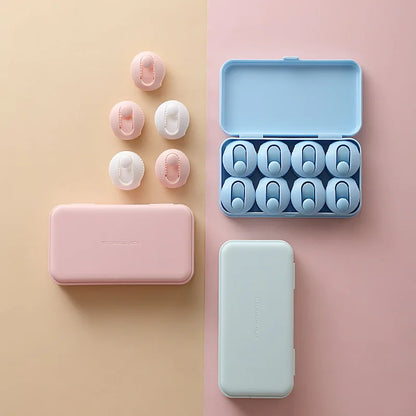 4Pcs Round Shape Quilt Clips - ABS Non-Slip Needleless Bed Sheet and Blanket Fastener Grippers, Easy Fixer Holder Clips for Secure Bedding