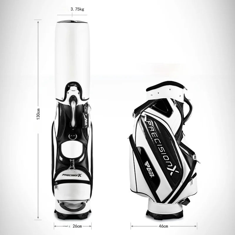 PGM Men's Golf Bag QB034 – PU Waterproof Large Capacity Standard Bag for 14 Golf Clubs