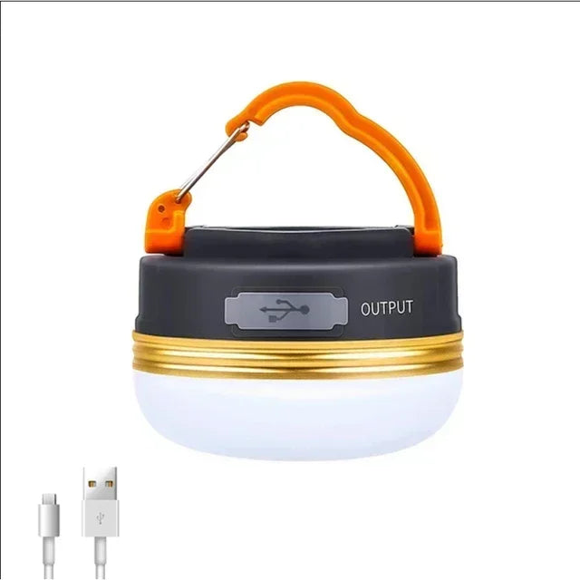 Rechargeable LED Camping Lantern – Portable Folding Floodlight with 3 Modes for Tent, Hiking, & Fishing