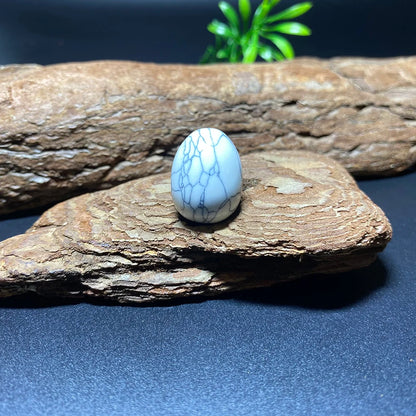 EG1-7 Mini Natural Stone Egg - Polished Meditation Fidget Stone for Stress Relief, Desk Decor, and Gifts