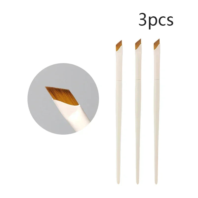 Ultra Thin Eyeliner & Eyebrow Brush – Precision Blade Angled Makeup Detail Brush for Eyes & Under-Eye Application