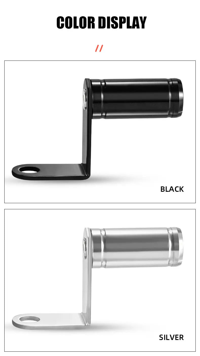 1/2PCS Motorcycle & Bicycle Phone Holder – Rearview Mirror Extender Bracket Conversion Mount Accessory