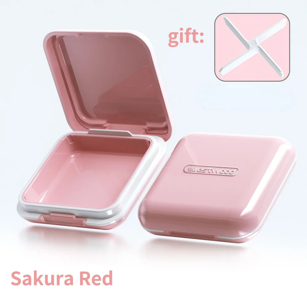 Orthodontic Retainer Storage Box – Portable Teeth Denture Cleaner & Soaking Case for Braces