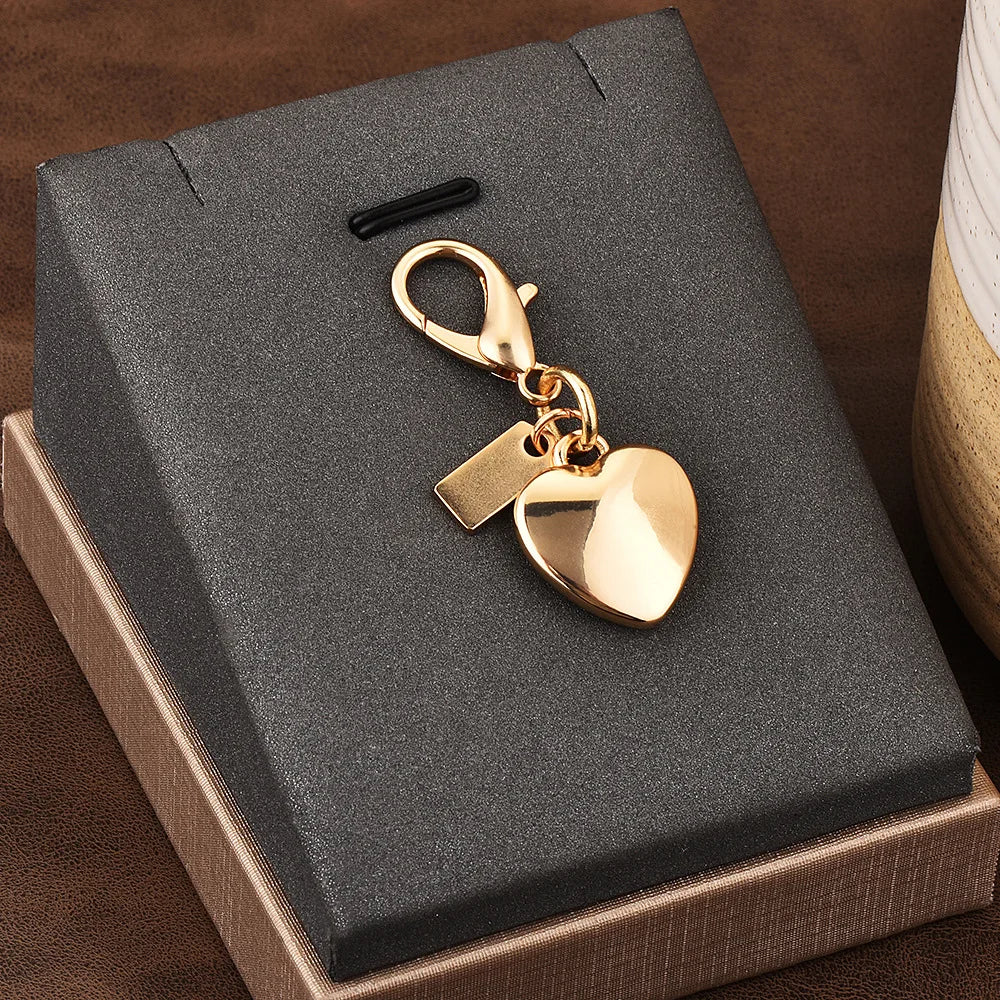 Fashion Bear Cherry Flower Keychain – Metal Y2K Letter C Bag Pendant & Car Key Ring Jewelry Gift for Women