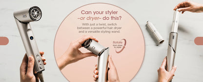 Shark HD430 FlexStyle Hair Dryer & Airwrap – Negative Ion Blow Dryer Brush, Multi-Styler with Auto-Wrap Curlers