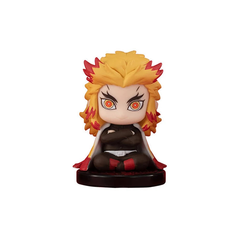 Q Posket Demon Slayer Figures – Mini PVC Dolls, Kimetsu no Yaiba Desktop Decoration, 5/10/15pcs Sets