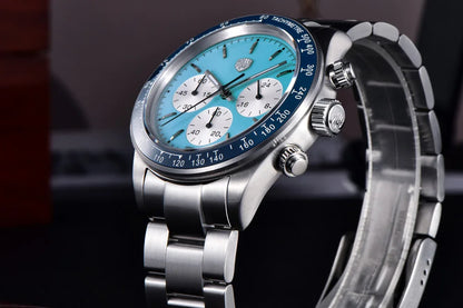 RollsTimi Men's Watch 2024 – Luxury Japan VK63 Quartz Chronograph, Sapphire Glass, Stainless Steel Wristwatch