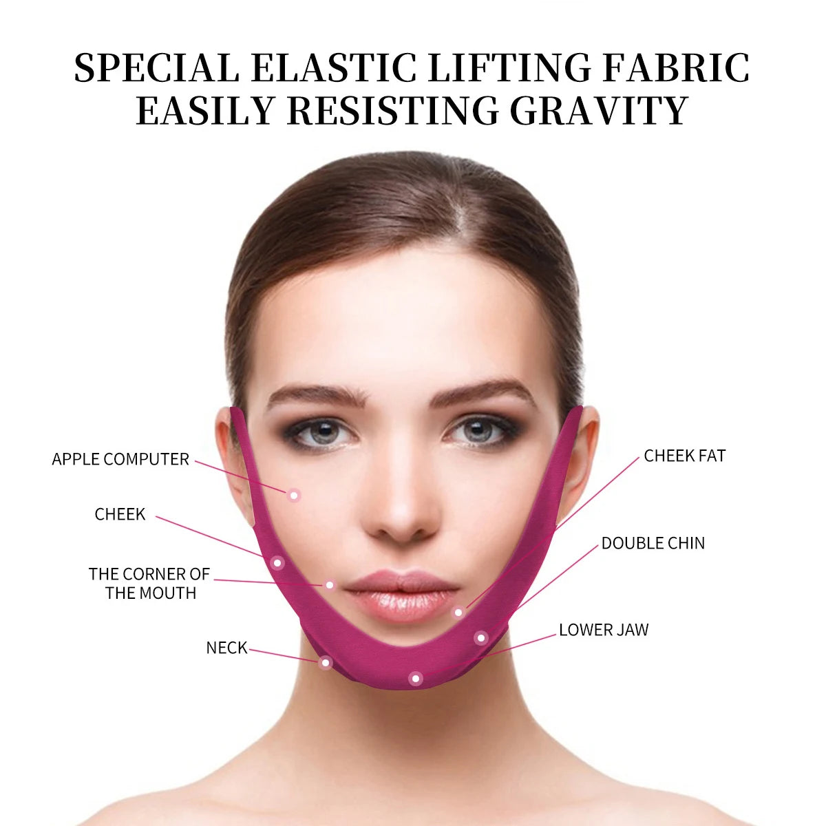 Peptide V-Shaped Firming Gel Masks - 1/3/5/10pcs Collagen Hydrating Lifting Patches for Chin & Cheek Care
