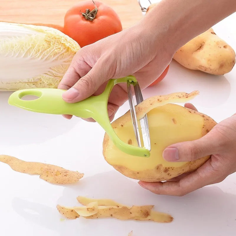 Versatile Kitchen Gadgets: Wide Multifunctional Vegetable Slicer, Cabbage Grater, Potato Peeler, Salad Cutter, and Onion Choppers - Essential Kitchen Accessories and Tools