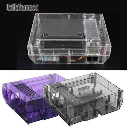 Bitfunx Transparent Replacement Housing Shell for NES - Protective Case for Nintendo Entertainment System Console